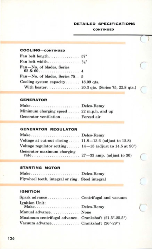 1955 Cadillac Salesmans Data Book Page 107